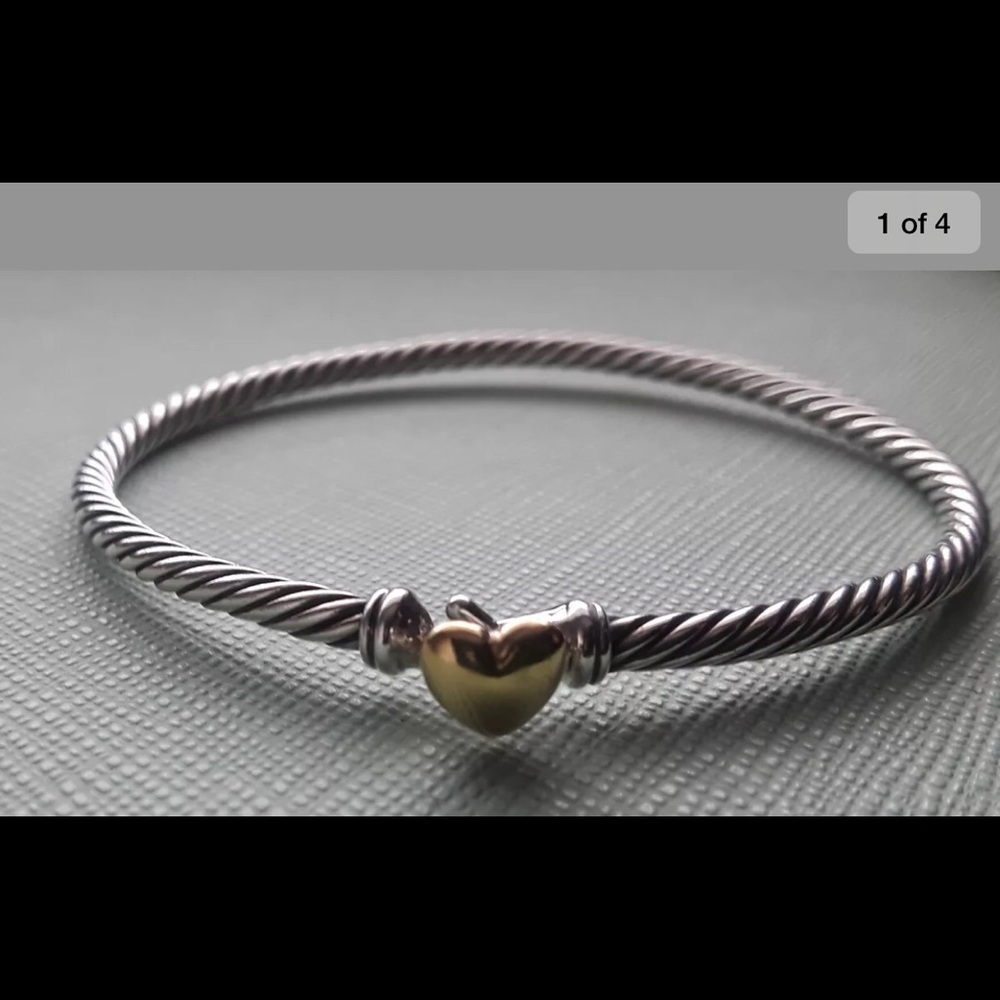 David Yurman Cable Collectibles heart bracelet